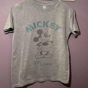 Disney Mickey Mouse Shirt / Tee / T-Shirt - Boy’s Youth Large - Gray